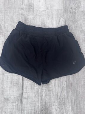 ASICS Black Mesh Panel Running Shorts - Size XS